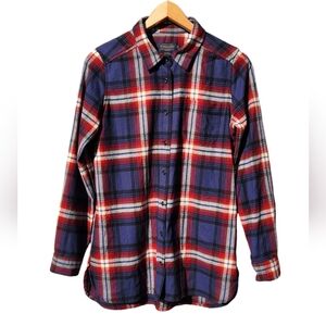 Pendleton Blue Red Checked Wool Shirt. Size M